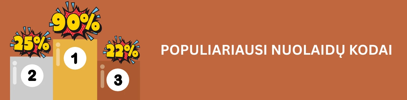 Populiariausi nuolaidų kodai